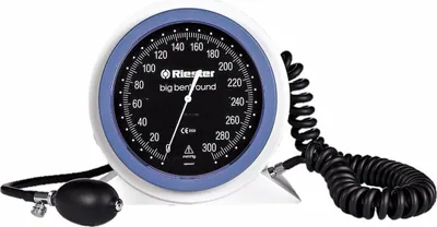 Immagine prodotto di RIESTER BIG BEN 1453, Orologio manometro medico con grande quadrante e bracciale 24 - 32 cm