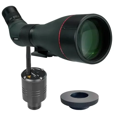 Image de Lunette d'observation Svbony SA401 APO, 25-75x100 mm, apochromatique Dual ED FMC, avec caméra Wi-Fi SC001 et adaptateur SA405 M42 femelle vers M42 mâle, pour la photographie ornithologique