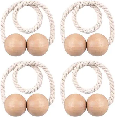 Produktbild von Vorhanghalter / Vorhangstangen - Vorhangklemmen - Set mit 4 Vorhangfaltenhalter
