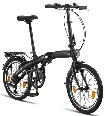 Obrázek produktu pro Licorne Bike Phoenix 2D, 20" hliníkové skládací kolo, kotoučové brzdy, V-brzda, 7 rychlostí, hliníkový rám, světla StVZO, městské, dámské.