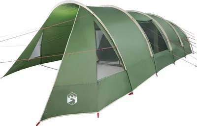 Immagine prodotto di Tenda a tunnel vidaXL per 6 persone, verde e bianca, 890 x 470 x 220 cm
