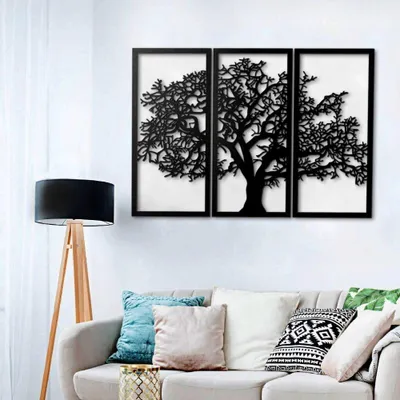 Immagine prodotto di Cornice decorativa 125x88 cm  albero della vita nero