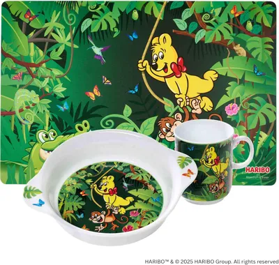 Produktbild von Ritzenhoff & Breker Haribo Jungle Kindergeschirr-Set 3-teilig
