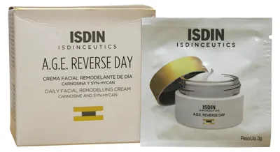 Immagine prodotto di Set Isdin Isdinceutics Age Reverse Remodeling, trattamento viso, 24 fiale da 3 ml *Campione