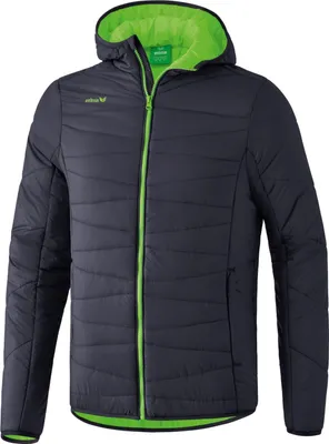 Produktbild von Erima Training Steppjacke Trainingsjacke Herren dunkelgrau hellgrün Gr M