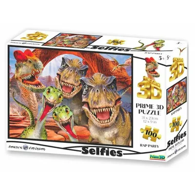 Produktbild von PRIME 3D Puzzle Raptor Selfie 3D 100 Teile