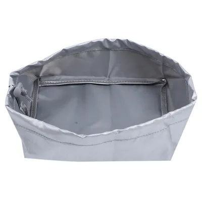 Productafbeelding van 20x15x8 cm, stof van Oxford (420D), beschermhoes voor friteuses, buitenste beschermhoes voor gebruik in huis, kleur: zilver