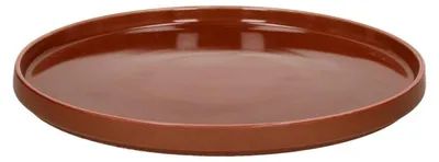 Productafbeelding van Pomax Rasa serveerschaal, porselein, bruin, Ø 26,8 x H 2,5 cm