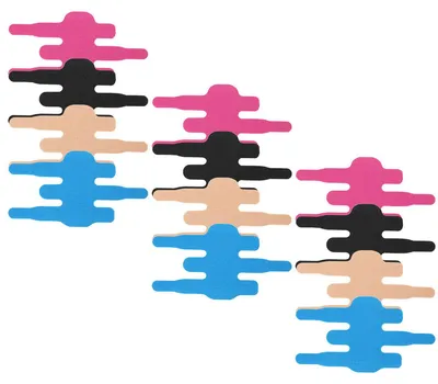 Produktbild von Fingertape 12 Stück, Vorgeschnittenes Kinesiologie Tape für Finger, Elastisches Sport Tape für Unterstützung