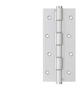 Produktbild von Scharnier mit einfacher Federbetätigung, 180 x 40 mm, aus eloxiertem Aluminium in Silberfarbe, für Türen mit einer Stärke von 40 mm