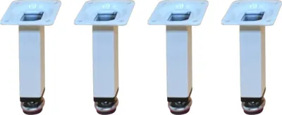 Obrázek produktu pro HOOZ sada 4 nábytkových nohou bílá 12 cm - výškově nastavitelné