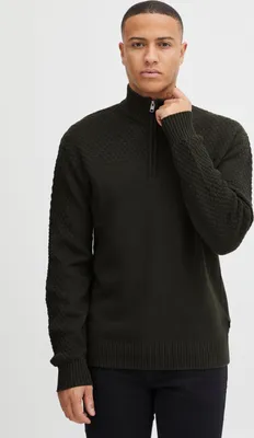 Produktbild von Solid SDClive LS2 - 21107498 Herren Strickpullover Troyer Feinstrick Pullover
