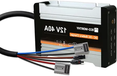 Productafbeelding van DC-DC Batterijlader 12V 40A met MPPT Zonnepaneel Technologie en IP65
