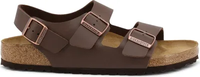 Produktbild von Birkenstock Birkenstock Milano Hausschuhe Dunkelbraun - Birko-flor - Regular Fit Größe 45