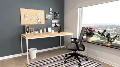 Produktbild von Mehrzwecktisch 140x70 cm Saphir Eiche Nachbildung / grau