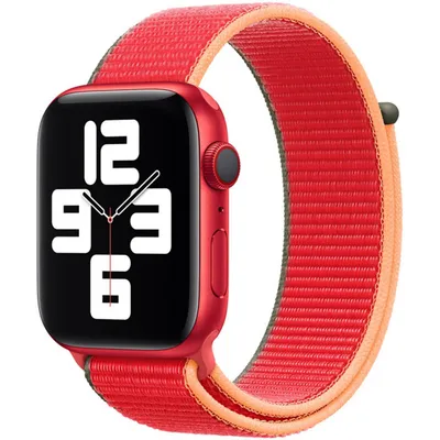 Obrázok produktu pre Apple MJG33ZM/A Inteligentné nositeľné príslušenstvo Červený nylonový pásik