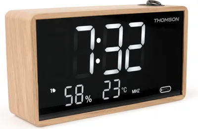 Productafbeelding van Alarm clock with projection - THOMSON - Wood