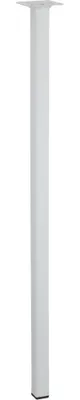 Image de Pied de table basse carré fixe acier époxy blanc, 70 cm