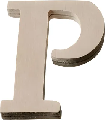 Produktbild von KNORR PRANDELL 218735659 Buchstabe groß P 8 x 65 x 01 cm Sperrholz