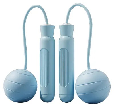Produktbild von Leises Springseil mit Gewicht, tragbar und seillos – ideal für Erwachsene, Schüler und Fitnessbegeisterte.