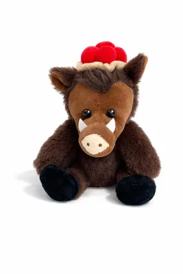Produktbild von Wildschwein Kuscheltier mit Mütze 20 cm Plüschtier Stofftier Wildschwein Weiches Kuscheltier Geschenk für Kinder