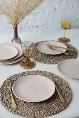Produktbild von Hermia Concept, X00018989, Dessertteller-Set (6-teilig), Creme, 100 % KERAMIK-STEINZEUG, 21 x 21 cm