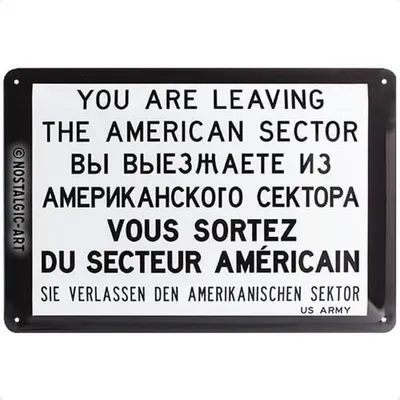 Produktbild von Nostalgic-Art - Blechschild 20 x 30cm - You are leaving