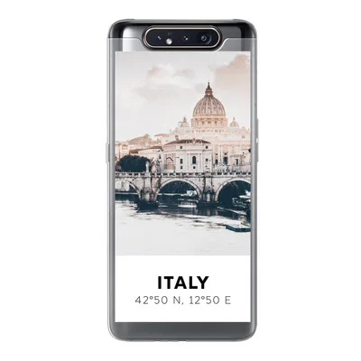 Produktbild von MuchoWow® Handyhülle Schutzhülle Hülle für Samsung Galaxy A80 Italien - Brücke - Fluss Silikon Softcase Handy Hülle - Schutzdeckel