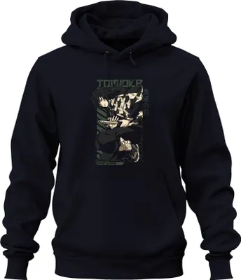Produktbild von Giyu Tomioka Kimetsu no Yaiba Demon Slayer Anime Geschenk Uni Hoodie Kapuzenpullover, Navy, XXL