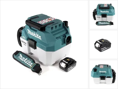 Produktbild von Makita DVC 750 LG1X3 Akku Staubsauger Nass und Trockensauger 18 V tragbar + 1x 6,0 Ah Akku - ohne Zubehör, ohne Ladegerät