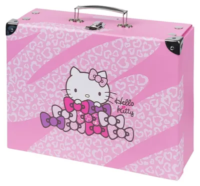 Produktbild von Baagl Kinderkoffer Pappkoffer Spielzeugkoffer Klappkoffer - Hello Kitty