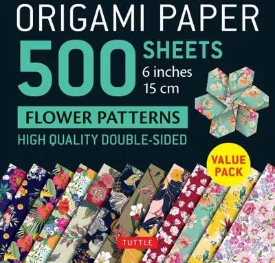 Obrázok produktu pre Origami Paper 500 Sheets Flower Patterns 6 (15 CM)