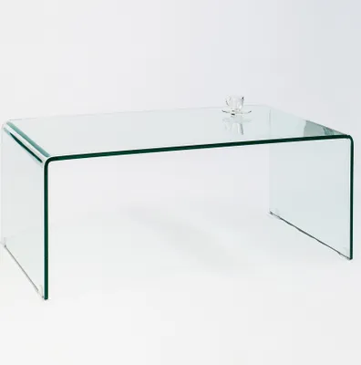 Produktbild von riess-ambiente Extravaganter Glas Couchtisch FANTOME 110cm transparent Beistelltisch Tisch Wohnzimmertisch