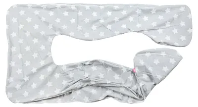 Produktbild von BabyUniverse Schwangerschaftskissenbezug Typ U, 100 % Baumwolle - Lebkuchengrau