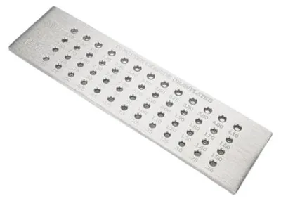 Drahtziehplatte Wolfraamcarbide, 52 Löcher 0,26–4,10 mm