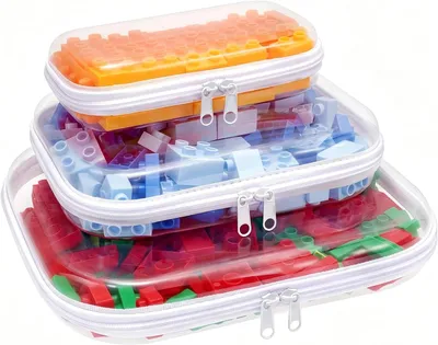 Productafbeelding van Toilettas set 3-delig, transparant, waterdicht, voor handbalie
