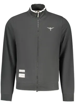 Immagine prodotto di Felpa con zip da uomo, colore nero, della collezione dell'Accademia Militare