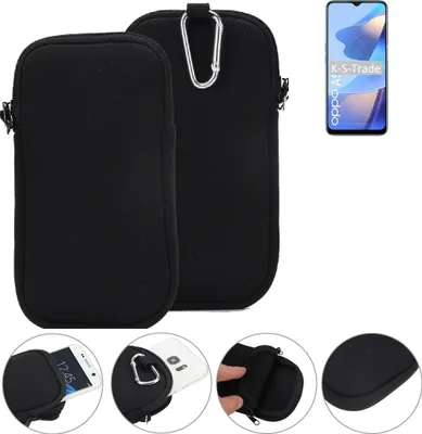 Produktbild von K-S-Trade Neopren-Hülle Handyhülle kompatibel mit Oppo A54s Schutzhülle Neoprenhülle Sleeve Schutz-Hülle Gürtel Tasche Case Holster Handytasche