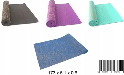 Zdjęcie produktu dla Jutowa Mata Do Jogi Do Ćwiczeń Eko 173X61Cm
