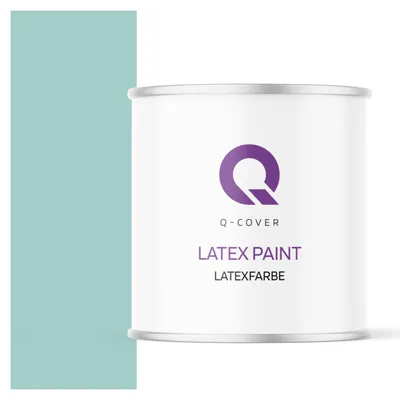 Produktbild von Latexfarbe 2 L Minzblau 2 L | Innenfarbe | Wandfarbe | Deckenfarbe | Klasse 3 Mattfarbe Scheuerfest Hohe Deckkraft