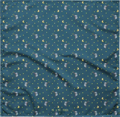 Produktbild von Mr. & Mrs. Panda Bandana Koalabär L - Blau - Geschenk, Halstuch, Lustige Sprüche, Koala, Traumland, Stirnband, schlafen, Schweißband, Bär, Haarband, Traum, Kopftuch
