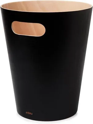 Produktbild von Famanu Abfallbehälter 75 Liter - Buche Schwarz/Natur