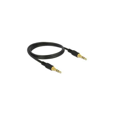 Produktbild von Kabel Klinke 3 Pin 3,5 mm Stecker > Stecker 1,0 m schwarz Delock