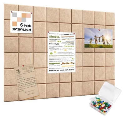 Obrázok produktu pre Omgoods - Veľká samolepiaca korková tabuľa 90x60 cm - Multifunkčná dekorácia na stenu