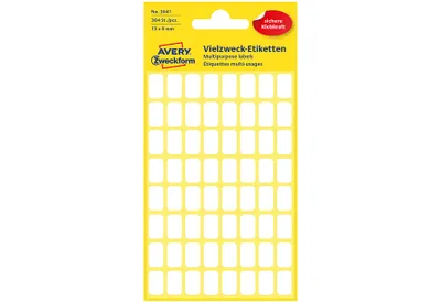 Obrázok produktu pre Avery Zweckform® 3041 Mini organizačné štítky 13 x 8 mm 6 listov/384 štítkov biely(P)