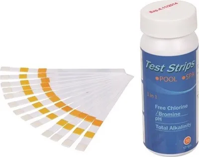 Zdjęcie produktu dla Paski do badania wody w basenie 290471 – 50 sztuk, test pH i chloru, Avenli, szybki test jakości wody