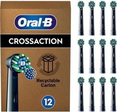 Produktbild von Oral-B Aufsteckbürsten Pro CrossAction 12er FFU schwarz