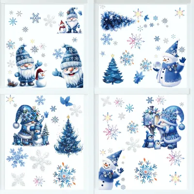 Productafbeelding van Raamdecoraties - Wintermotieven - Raamdecoratie - Zelfklevende raamstickers