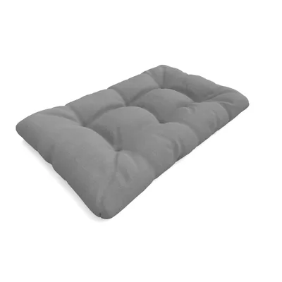 Produktbild von POKAR Palettenkissen mit schöner Steppung Auflage Palettensofa, Größe:Sitzkissen 120 x 80, Farbe:Grau - Wasserdicht