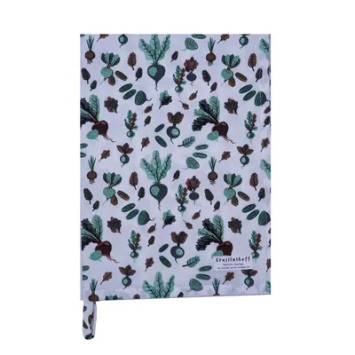 Produktbild von Krasilnikoff – Geschirrtuch KW14694 – Roots / Rote Beete, green